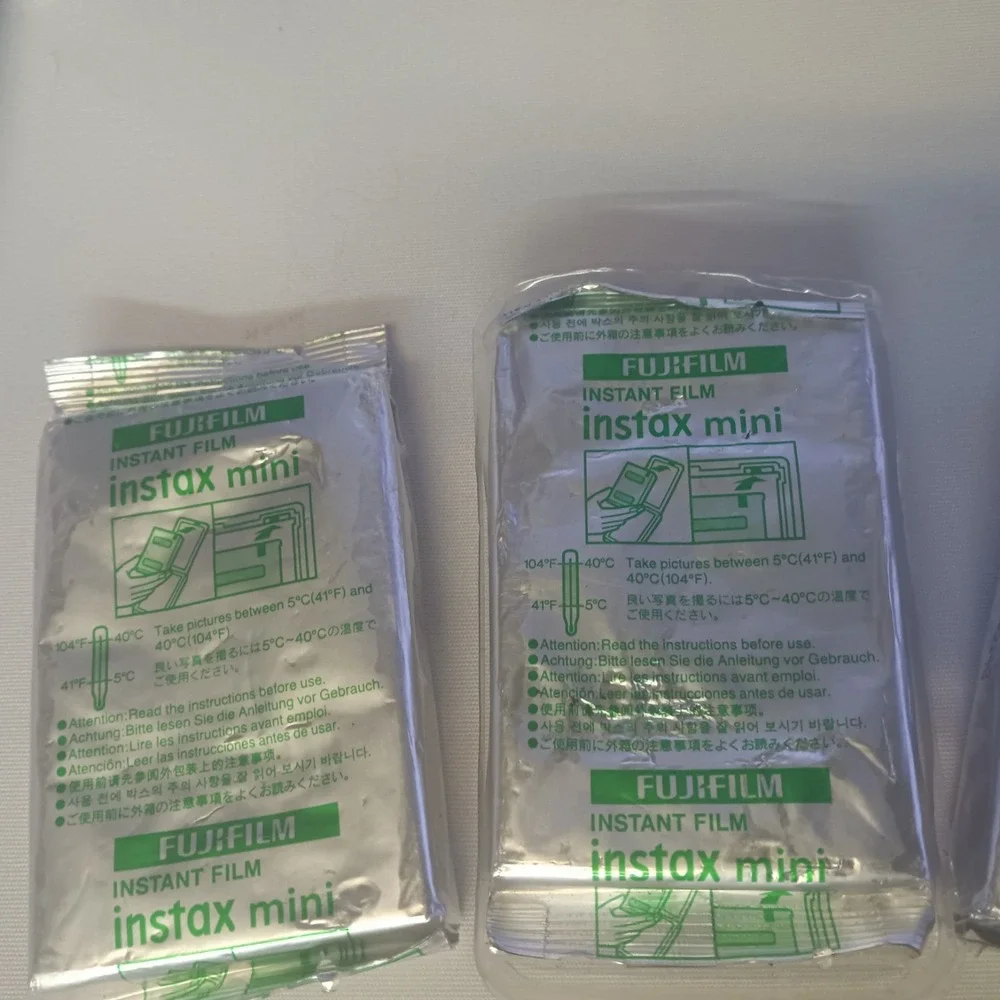 3x Fujifilm Instax Mini Film Genuine OEM Sealed in Foil Bag / Mfg Date 2022-2023